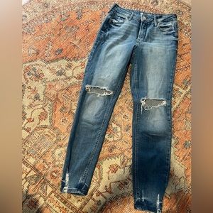 High rise rockstar jeans
